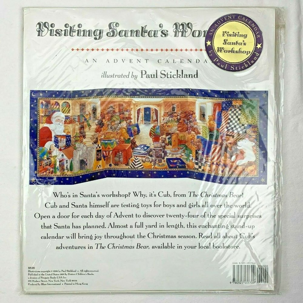 Visiting Santas Workshop Advent Calendar By Paul Stickland Illustrated Christmas